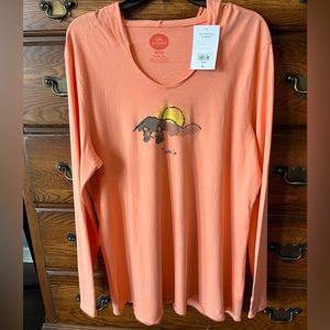 Life is Good long sleeve shirt w/hood